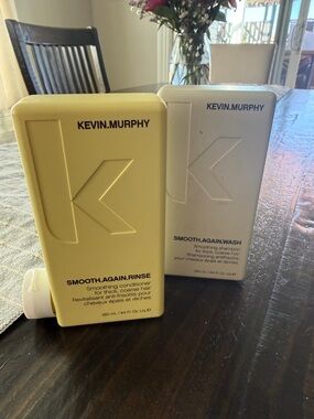 KEVIN.MURPHY Smooth.Again Shampoo & Rinse Conditioner - Yellow and White Bottles